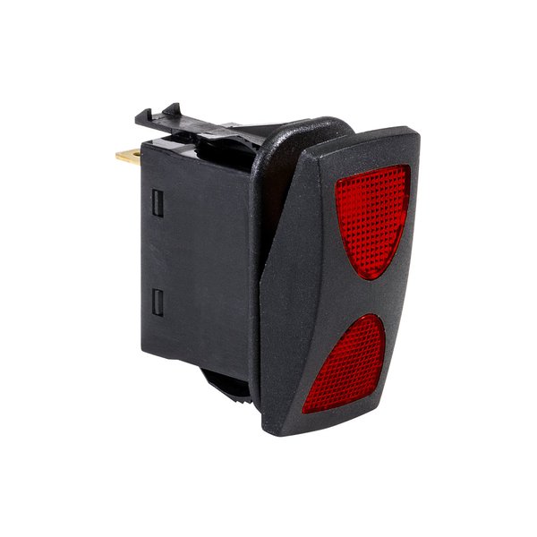 True MODS 12V DC 20A 4-Pin LED ON-Off-ON SPDT Rocker Switch - RED