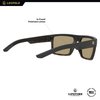 Leupold Becnara Performance Eyewear with Matte Tortoise Frames and Blue Mirror Polarized Lenses