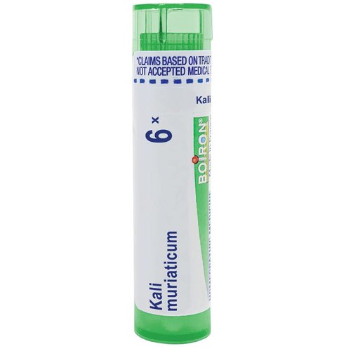Boiron Kali Muriaticum 6X for Nasal Congestion with White Nasal Discharge - 80 Pellets