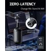 ALABS USB Microphone,Condenser Podcast Microphone for Computer,Mac,Smartphone,Plug&Play Gaming Mic with LED Quick Mute,1/8" Headphone Monitor Jack,for Recording,Singing,YouTube,Tiktok