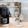 Coffee Mug Holder,Mug Rack Countertop,Leaf Shaped Mug Tree for Counter,Coffee Tea Cup Mug Holder Stand for Countertop,Perfect Coffee Bar Accessory & Kitchen Home Organizer Gold (Mug Not Included)