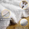 iMucci Christmas Tree Skirt 2023 Update 36 inch Wool Fur White Tree Skirt Small Snowy White Plush Velvet Christmas Tree Skirt Holiday Party Decoration