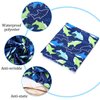 2 Pieces Kids Haircut Salon Cape Waterproof Hair Cutting Cape Children Hairdressing Apron Barber Gown Hair Cutting Shampoo Styling Capes for Kids Children (Dolphin and Rocket Pattern) Multi-Colored