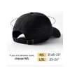 FURTALK Unisex Vintage Washed Unstructured Baseball Cap 100% Washed Cotton Soft Cap Adjustable Unisex Baseball Hat Dad Hat Black