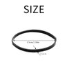 Dofash 2 * 75MM Snag-free Elastic Hair Ties Rubber Bands for Hair Elastic Hair Bands Hair Rubber Bands Hair Elastics for Women's Hair - 150pcs (Black)