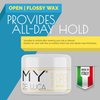 MY DE LUCA - OPEN Flossy Hair Wax for Men, Hair Gel Alternative with Remoldable Pomade Hair Care Formula, Water-Based Hair Products for Styling and Adding Volume, 100 ml