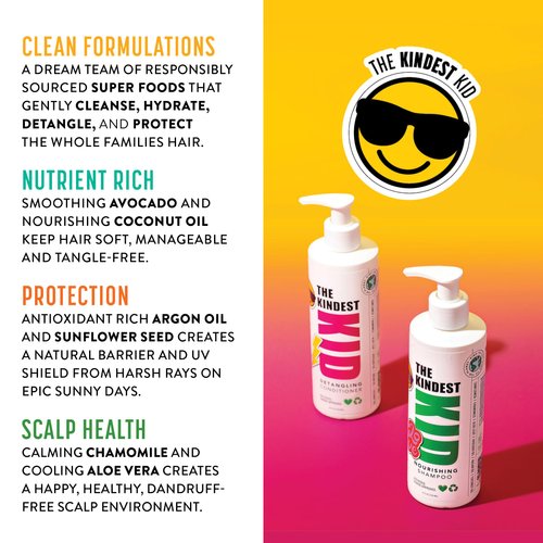 THE KINDEST KID Nourishing Shampoo and Detangling Conditioner Set