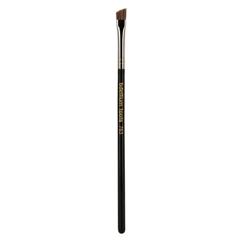Bdellium Tools Professional Makeup Brush - Maestro Series 763 Angled Brow - With Soft Synthetic Fibers, For Defining Eyebrows (Black, 1pc)