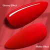 Vishine Matte Gel Top Coat, 16ml Gel No Wipe Matte Top Coat Soak Off Nail Lamp Gel Nail Polish Matte Finish Long-lasting for Nail Art DIY Home Nail Salon