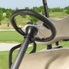 Golf Cart Steering Wheel Adapter, EZGO Steering Wheel Adapter for EZGO TXT and EZGO RXV Models-Black