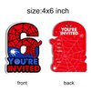 Superhero 6th Birthday Party Invitations with Envelopes 6 Year Old Birthday Six Shaped Invites Card Boy Party Favors Decorations Supply, 20 Count