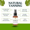 Isabella's Clearly Natural Tanning Oil with Bronzer, 100% Plant Based, Moisturizing Sun Tan Accelerator Body Oil for Healthy Glow, Olive, Carrot Seed, Coconut, 2 Oz
