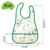 R HORSE 5Pcs Baby Bibs Set Toddler Bibs with Crumb Catcher Pocket & Snap Button Baby Feeding Bibs Waterproof Food Bibs Infant Feeding Bibs Gift for Infants Babies Toddler 6-24 Months