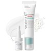 VITABRID C12 12 Hour Vitamin C Soothing Serum for Acne & Blemish-Prone Sensitive Skin - Improves Sebum, Pores and Redness - Peptides, Niacinamide, Madecassoside, 1.01 fl.oz. Powder 0.04oz.