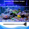 Pronetcus Algae Scraper for Glass Aquariums, Fish Tank Cleaner, Aquarium Algae Scrapers with 10 Stainless Steel Blades.
