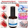 LOUINSTIC Gel Nail Polish Remover -Quickly Remove Gel Polish in 2-5 Minutes(2pcs)