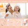 EIMMBD 9 PCS Face Wash Headband Wristband Set, Microfiber Face Washing Wristbands Makeup Headband Spa Wash Towel Band Absorbent Wrist Sweatband for Women (Beige White Khaki)