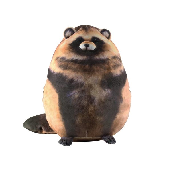 MerryXD Cat Plush Body Pillow, 13inch Soft Steppe & Kitten Plushies, Cute Stuffed Animals, Pallas Cat & Fox & Raccoon Plush Pillows, Comfortable Big Plush Toys Gifts for Kids, Girls, Boys, Girlfriend