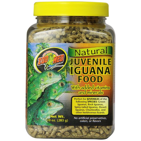 Zoo Med Laboratories Szmzm80 Iguana Juvenile Soft-Moist Pellets, 10-Ounce