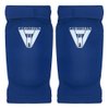 TMA Muay Thai Elbow Pads Striking Kick Boxing Mixed Martial Arts MMA (L/XL Blue)