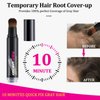 Root Touch Up Hairline Powder Stick - Temporary Gray Coverage, Waterproof Hair Shading Sponge Pen for Hair Filler and Root Dye (Dark Black)