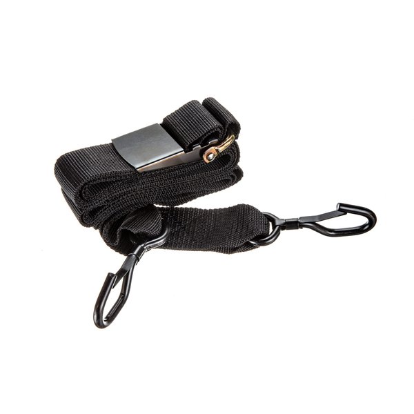 Attwood 15221-7 Quick-Release Gunwhale Strap — 2-Inch-Wide Webbing, Quick-Release Buckle, J-Hook, 13 Feet Long
