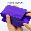 Sanseking Dragon Colorful Matte Trading Card Sleeves, 100pcs Premium Soft Frosted Plastic Card Sleeve, Precise Fit TCG Game Card Standard Cards Protectors (Purple)