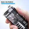 Torch Lighter Butane Refillable Triple Jet Flame Torch Lighters, Windproof Adjustable Flame Butane Torch Lighter with Punch 2 Pack (Without Fuel)