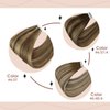 Sunny Tape in Hair Extensions Human Hair Brown Highlights Tape in Hair Extensions Dark Brown Highlighted Caramel Blonde Tape ins Brown Hair Extensions Real Human Hair for Women 50g 20pcs 20inch
