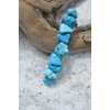 Blue Magnesite Turquenite Stone French Barrette Hair Clip
