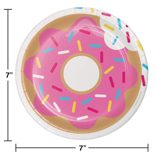 Creative Converting Donut Time Dessert Plates, 24 ct