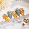 200pcs Aurora Nail Art Rhinestones Nail gem Design Charm 3D Glass AB Multi Shapes Mix Crystal DIY Craft Decoration kit US159