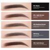 Berinist 12Pcs Dark Brown Eyebrow Pencil Set， Retractable Eyebrow Pencil with Brow Brush, Professional Eyebrow Shaping and Filling Pencil for Women Eye-Makeup, Easy to Color, Waterproof Long-lasting