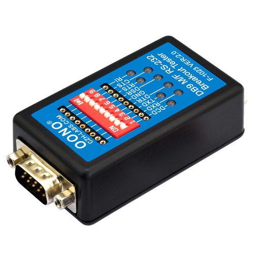 RS232 Breakout Tester LED Monitor, DB9 Male to Female Breakout Module