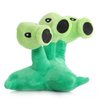 JHESAO 7" Pea Plants and Peashooter Plush Toys Threepeater PVZ Plush 1 2 Stuffed Soft Doll Three-Heads Pea Toy New