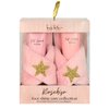 Nicole Miller Bath and Body Set with Slippers, Foot Scrub, and Lotion (Rosehip)