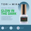Tori + Mika Glow In The Dark Top Coat Gel Polish Soak Off No Wipe 0.5oz Nail Polish LED/UV Lamp Cure Work on Natural and Fake Acrylic Nails Fun Home Salon Professional Nail Art DIY Haloween
