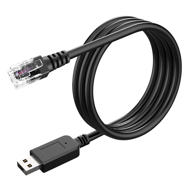 SDSACZMU Radar Detector Cable, USB to RJ11 Plug Cable,Replacement Power Line of Radar Detector,for Uniden Escort Beltronics Radar Detector, 6.56 ft