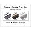 Matte Black 12" Grab Bar for Bathroom Shower Toilet - ADA Safety Rail/304 Stainless Steel/Knurled