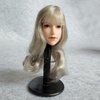 SSbeauty M 1/6 Scale Female Head Sculpt Pale Skin Silver Hair Girl Head Carved for 12inch Action Figure Body Doll