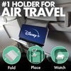 Folden Airplane Phone Holder, Foldable Cell Phone Stand Desk – Flexible Tablet Phone Holder for Bed, Desk, Office, Treadmill – Mobile Stand Phone Accessories, Plane Travel Essentials (Vegan Leather)