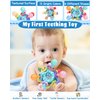 Baby Montessori Teething Toys for 0-6 6-12 Months, Baby Rattle Chew Sensory Toys for Babies 0 3 6 9 12 18 Months, Baby Teether Newborn Infant Toys Gifts for 1 2 Year Old Boys Girls