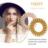 TIZZYT Hair Ties, 18 Pack Women Elastic Hair Ties, No Crease Spiral Hair Ties,Ponytail Hair Band Without Crease, Strong Stretching Force, Suitable For Women And Children With Thick Or Thinning Hair