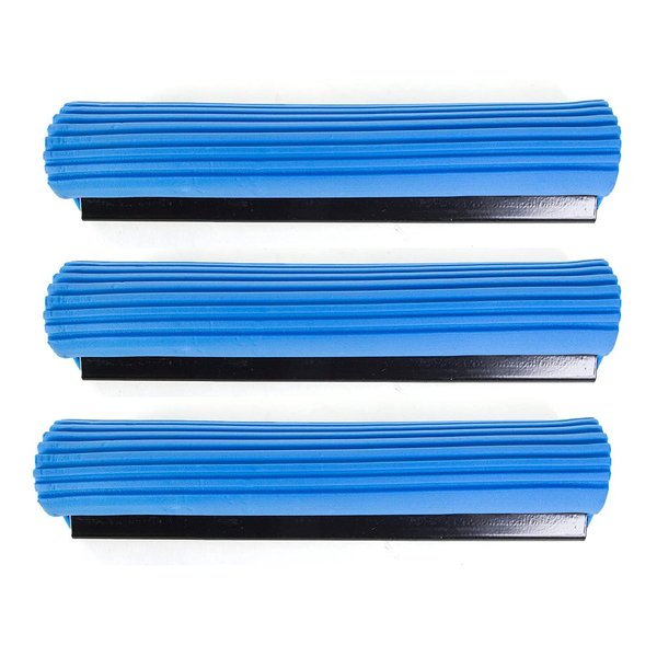 Kitchen + Home PVA Sponge Roller Mop Head Refills - 3 Pack