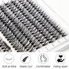 EYEBERLY Individual Lashes, 280pcs 30+40D Wispy Lash Clusters, C Curl Lash Extension, Natural Looking DIY Faux Mink Cluster Eyelash Extensions at Home (30D+40D-0.07C-9-18mm)