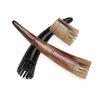 ARTIBETTER Natural Ox Horn Hair Comb Acupoint Massage Comb Scalp Cleaning Comb Head Massager (Short Handle)