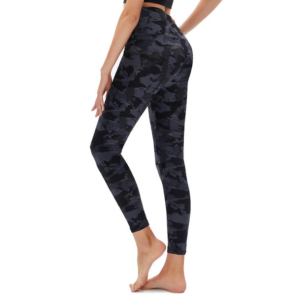 TNNZEET High Waisted Pattern Leggings for Women - Soft Tummy Control Printed Pants for Workout Yoga
