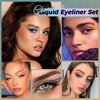 Liquid Eyeliner,Waterproof Eyeliner,6 Colors Chameleon Glitter Eyeliner Liquid Liner Set,Metallic Shades Multichrome Eyeliner Pen,24H Long-Lasting Anti-Smudge Eye Makeup Gifts for Girl