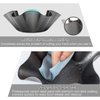 Aybloom Tortilla Pan Set - 6pcs Non-Stick Carbon Steel Taco Salad Bowl Makers Tortilla Shell Pans (Black)