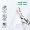 NGHIA Cuticle Nipper - D-06 JAW 12 | Stainless Steel | Durable and Sharp | Ergonomic Design | Grey Plated | Ideal for Salons and Home Use